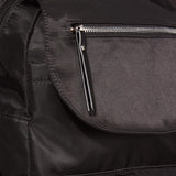 Madden Girl Nylon Flap Backpack, Black