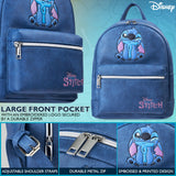 Disney Stitch Backpack for Girls Teens Women with Double Straps Daypack Backpacks for School Travel Trip Park Gifts for Girls (Blue Stitch)