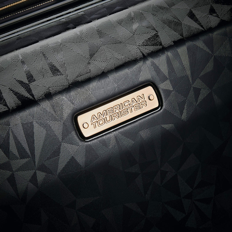 American Tourister Belle Voyage Hardside Luggage with Spinner Wheels, Black, Checked-Large 28-Inch