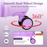 AAIVV Luggage 4 Piece Set Suitcase with TSA, Airline - Approved Hard Shell Expandable Double Spinner Rolling Wheels Suitcases for Lightweight Travel (Lavender, 28in26in20in13in)