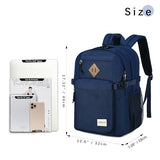 abshoo 32L Backpack for School College Bookbag Middle High School Backpacks Casual Daypack Travel Backpack (Navy)