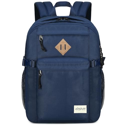 abshoo 32L Backpack for School College Bookbag Middle High School Backpacks Casual Daypack Travel Backpack (Navy) | Backpacks4Less