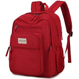 abshoo 34L Big School Backpack For College Women Girls Middle High School Teen Bookbag Travel Backpack Daypack (Red)