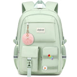 abshoo Big Student Laptop Backpack For College Women Middle High School Teen Girls Bookbag Travel Daypack (Olive Green)