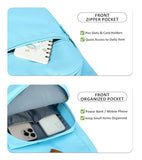 abshoo Classical Basic Womens Travel Backpack For College Men Water Resistant Bookbag (Light Blue)