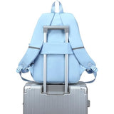 abshoo School Backpack for Girls Bookbag with Lunch Bag Teen Girls School Bag Travel Daypack (Light Blue)