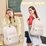 ADAISM Aesthetic Cute Backpack for School Kids Bookbags Student Backpacks for Teen Girls Preppy Casual Middle School Bag