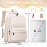 ADAISM Aesthetic Cute Backpack for School Kids Bookbags Student Backpacks for Teen Girls Preppy Casual Middle School Bag