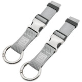Add - A - Bag Luggage Strap Jacket Gripper, Luggage Straps Baggage Suitcase Belts Travel Accessories - Make Your Hands Free, Easy to Carry Your Extra Bags, (2X Grey)