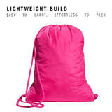 adidas Alliance Sackpack – Drawstring Backpack for Sports, Small Gym Bag, Team Shock Pink 2/White/3, OSFA
