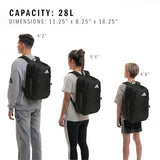 adidas Amplifier Backpack for Laptop, School and Gym, 28L