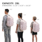 adidas Amplifier Backpack for Laptop, School and Gym, 28L, Distilled Pink/Dual Lilac Purple/Bungie, OSFA
