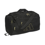 adidas Defender 5 Duffel Bag for Sports, Gym and Travel, Black/Gold Metallic, OSFA