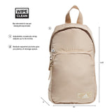 adidas Essentials Sling Small Crossbody Bag for Women and Men (5L), Magic Beige/Off White/Gilver/2.0, One Size