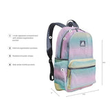 adidas Hermosa Mesh See-Through Backpack – Festival Concert Stadium Beach Bag, 29L