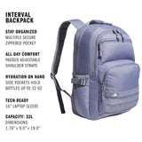adidas Interval Backpack – Daypack for Travel Sports Gym Work School, 32L
