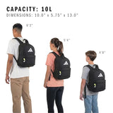 adidas Kids Gotta-Have-It Mini Backpack – School Bag for Girls and Boys, 10L, Black, OSFA