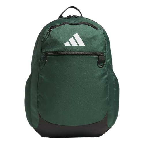 adidas Striker 3 Team Sports Backpack – Daypack for Sports Gym Travel, 36L, Dark Green, OSFA | Backpacks4Less