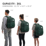 adidas Striker 3 Team Sports Backpack – Daypack for Sports Gym Travel, 36L, Dark Green, OSFA