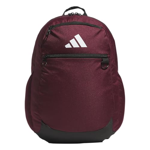 adidas Striker 3 Team Sports Backpack – Daypack for Sports Gym Travel, 36L, Maroon, OSFA | Backpacks4Less