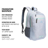 adidas Unisex Foundation Backpack for Laptop, Large Durable Athletic Gym Bag