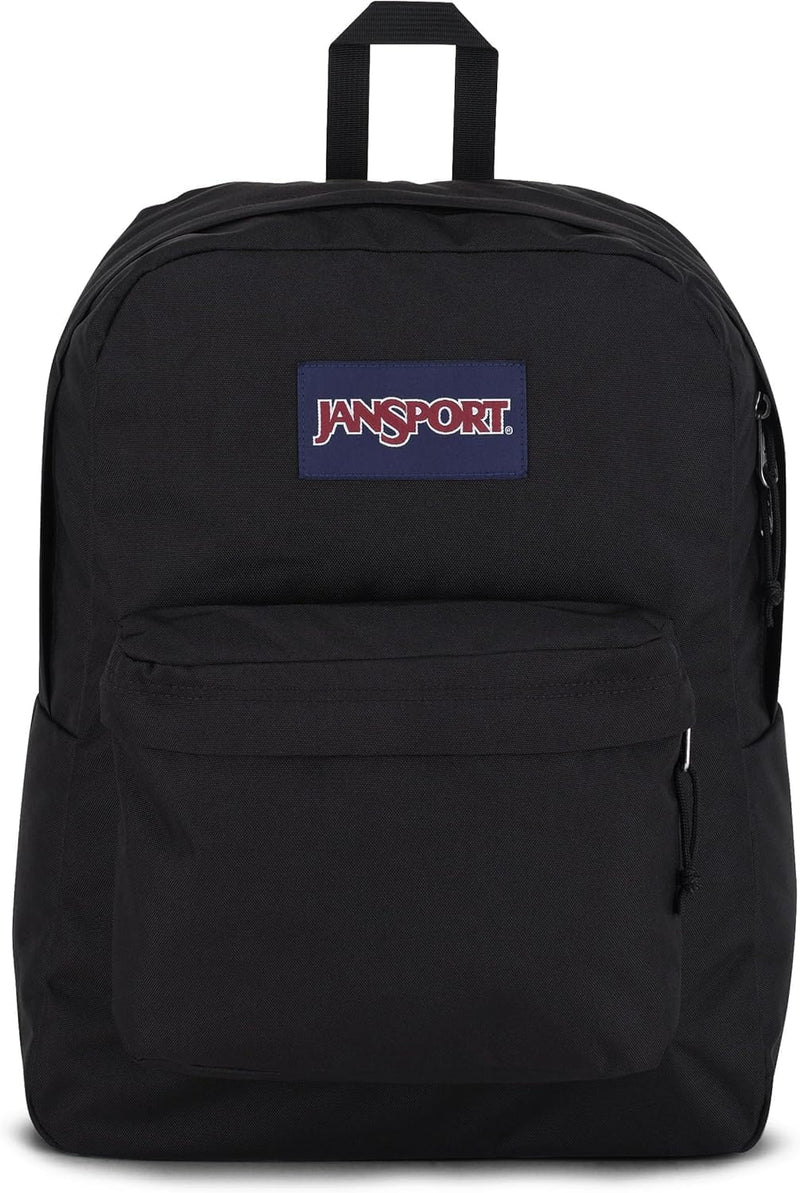 AEMPET SuperBreak One Backpacks - Durable, Lightweight Bookbag with 1 Main Compartment, Front Utility Pocket with Built - in Organizer - Premium Backpack, Black