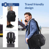 Aerolite AA & Delta Airlines Travel Backpack for Adults - Maximium Size Personal Item Backpack 18”x14”x9” with YKK Zippers | Lightweight & Eco Friendly Shoulder Backpack with USB Charging Port