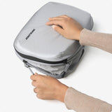 Aerotrunk Ultralight Compression Packing Cubes - Lightweight Travel Organizers for Suitcases and Luggage (6 - Pack, Light Grey)