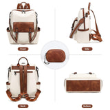 AGLOD Backpack Purse for Women PU Leather Back Packs Designer Ladies Shoulder Bag Fashion Faux Work Travel Handbags