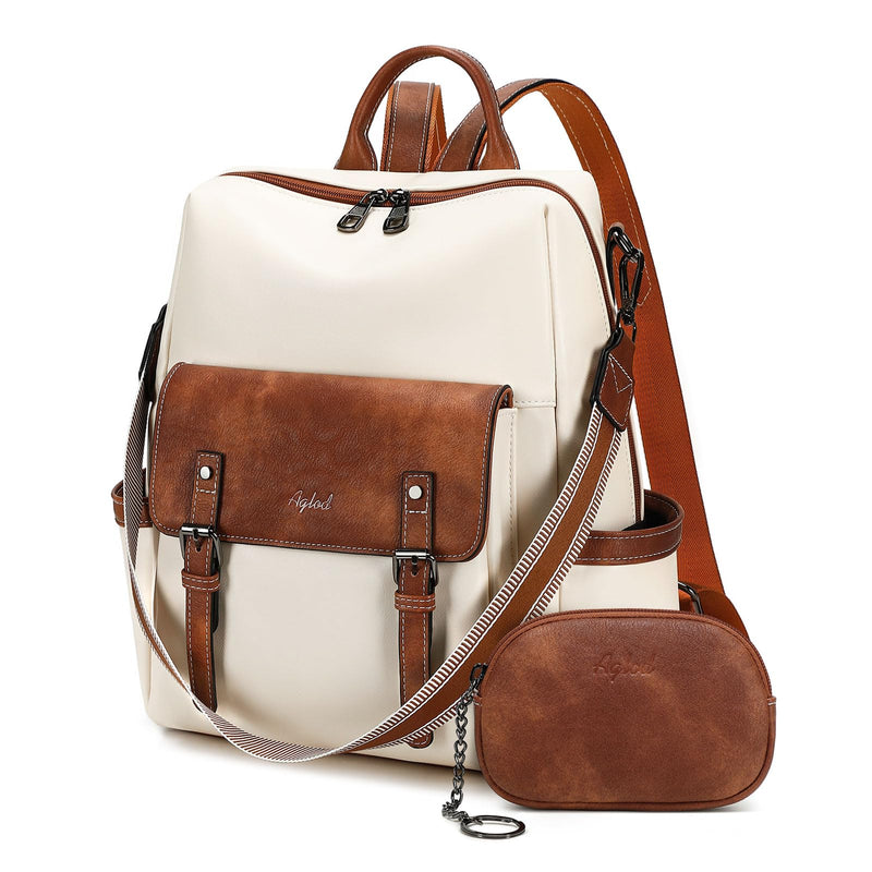 AGLOD Backpack Purse for Women PU Leather Back Packs Designer Ladies Shoulder Bag Fashion Faux Work Travel Handbags