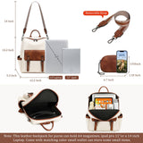 AGLOD Backpack Purse for Women PU Leather Back Packs Designer Ladies Shoulder Bag Fashion Faux Work Travel Handbags