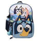 AI ACCESSORY INNOVATIONS Bluey 4 Piece Backpack Set for Pre School Girls & Boys, Kids 16" School Bag