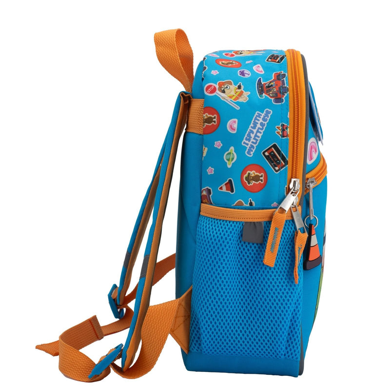 AI ACCESSORY INNOVATIONS Bluey Interactive 12” Mini Backpack For Kids, Bluey & Bingo School Bag for Pre School & Kindergarten, Blue