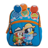 AI ACCESSORY INNOVATIONS Bluey Interactive 12” Mini Backpack For Kids, Bluey & Bingo School Bag for Pre School & Kindergarten, Blue