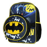 AI ACCESSORY INNOVATIONS DC Comics Batman Backpack with Removable Bat Signal Insulated Lunch Box Tote Bag 16