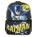 AI ACCESSORY INNOVATIONS DC Comics Batman Backpack with Removable Bat Signal Insulated Lunch Box Tote Bag 16"