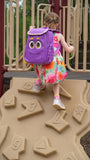 AI ACCESSORY INNOVATIONS Dora The Explorer’s Backpack, 12” Girls Mini Cosplay Backpack, Purple