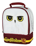 AI ACCESSORY INNOVATIONS Harry Potter Hedwig the Owl Gryffindor House Dual Compartment Insulated Lunch Box Tote Bag 10" | Backpacks4Less