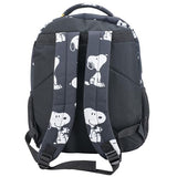 AI ACCESSORY INNOVATIONS Peanuts 16” Backpack With Front Pocket for Girls & Boys, Allover Print Bookbag Featuring Snoopy & Woodstock, Black