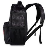 AI ACCESSORY INNOVATIONS Stranger Things Backpack with Character Graphic Pattern, Black, 16x12x5 Inches, Polyester, 3 Pockets, Water Repellent, Adjustable Straps, Padded Back