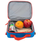 AI ACCESSORY INNOVATIONS Superman 2 Piece Backpack Set, Boys 16" Superhero School Bag with Detachable Cape, Lunch Box