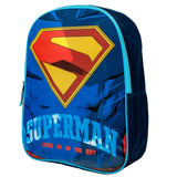 AI ACCESSORY INNOVATIONS Superman Backpack, 15" Superhero School Bag for Boys, Blue
