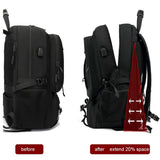 Aikelai Large Travel Backpack with Shoe Compartment, Carry On Backpacks for Men, Laptop Backpack with USB Charging Port
