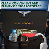 Airplane Pockets - Airplane Accessories - Plane Travel Essentials - Travel Organizer - Seat Storage Organizer - Air Travel Essentials - Seatback Organizer - International Travel Accessories Must Haves