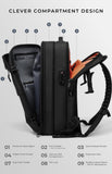 AirVault Vacuum Seal Travel Backpack 60L with Expandable HyperSeal Air Compression Vacuum System Water Resistant TSA Lock (Vacuum Pump Included, Black, 60L)