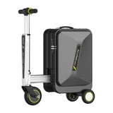 Airwheel SE3SX Smart Riding Electric Luggage, Carry on suitcase, New Upgraded Lightweight Model with TSA Lock, USB Charging for Effortless Travel (matte black)