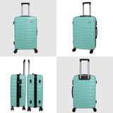 Aklsvion Luggage Sets 3 Piece(20/24/28) - Suitcase Set - Luggage with Wheels - PC + ABS Durable Lightweight Rotating hardshell suitcase 5PCS(Mint Green)…