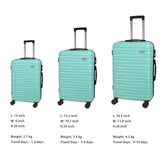 Aklsvion Luggage Sets 3 Piece(20/24/28) - Suitcase Set - Luggage with Wheels - PC + ABS Durable Lightweight Rotating hardshell suitcase 5PCS(Mint Green)…