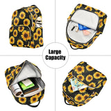 ALAZA Beautiful Sunflower Women Backpack Purse Ladies Fashion Shoulder Bag Daypack Travel Bag 7.5L