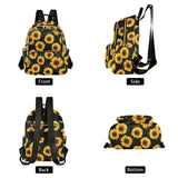 ALAZA Beautiful Sunflower Women Backpack Purse Ladies Fashion Shoulder Bag Daypack Travel Bag 7.5L